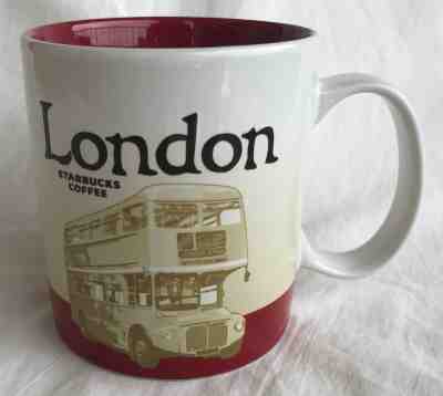 STARBUCKS LONDON MUG DOUBLE DECKER BUS 2016 PRE-OWNED BARELY USED NICE! - Sold on eBay Apr, 24th 2019 for $65.99