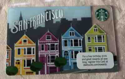 Starbucks Card 2011 2012 San Francisco Painted Ladies Limited Edition NEW MINT  - Sold on eBay Apr, 3rd 2019 for $12.00