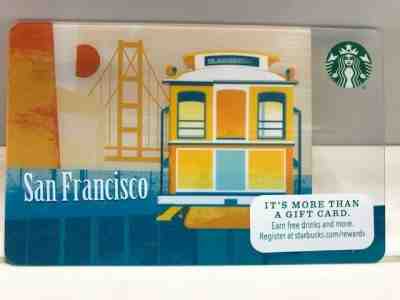 NEW Starbucks SAN FRANCISCO  2015 never swiped, never loaded, pin intact - Sold on eBay Apr, 1st 2019 for $1.50