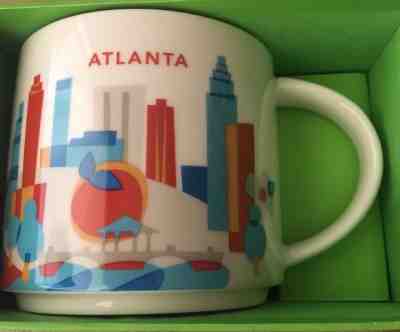 Starbucks Atlanta You Are Here 2017 Collection 14oz Mug 01102395 NIB NWT - Sold on eBay Feb, 14th 2019 for $9.60