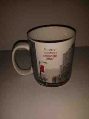 2007 Starbucks Happy Holidays Chicago 18oz Coffee Mug - Sold on eBay Apr, 23rd 2019 for $18.00