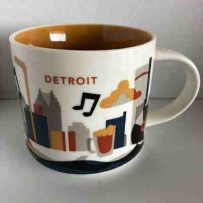2013 Starbucks Detroit You Are Here Series Collector Mug 14 OZ  - Sold on eBay Apr, 22nd 2019 for $22.36
