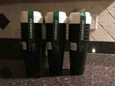 Starbucks Reusable Cup Collection Black Tumbler Travel Recycle 16 oz - 6 Pack - Sold on eBay Mar, 1st 2019 for $29.00