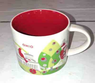  2016 Starbucks You Are Here Collection OHIO Cardinal Bird 14 Oz Ceramic Mug   - Sold on eBay Apr, 23rd 2019 for $19.99