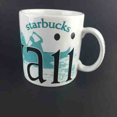 Starbucks Hawaii City Mug 20 oz Coffee Cup 2001 Collector Series Outrigger Canoe - Sold on eBay Apr, 23rd 2019 for $11.98