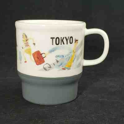 Starbucks Coffee Japan Geography Series 2016 Tokyo gray White ceramic Mug Cup - Sold on eBay Apr, 23rd 2019 for $28.95