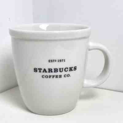 STARBUCKS Barista 2001 White 18 Oz Coffee Tea Cup Mug Coffee Company Est 1971 - Sold on eBay Apr, 23rd 2019 for $15.00