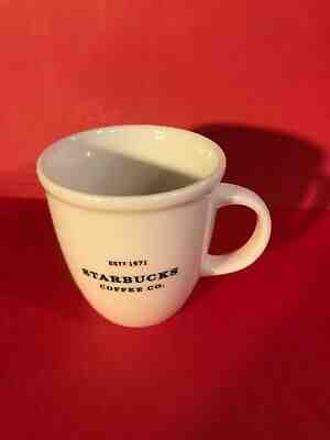 Est 1971 Starbucks Coffee Company Co. 30th Anniversary 2001 White Mini Mug - Sold on eBay Apr, 23rd 2019 for $5.75