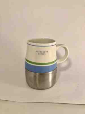 Starbucks Ceramic Metal Weighted Bottom Coffee Mug 14 oz Non-Skid 2005 - Sold on eBay Apr, 2nd 2019 for $17.88