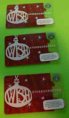 (25) RARE HTF Starbucks 2009 Original Christmas Holiday WISH Cards Near Mint - Sold on eBay Apr, 23rd 2019 for $22.49