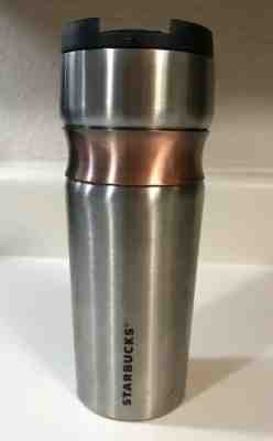Rare 2010 Starbucks Stainless Steel Tumbler w/ Copper Band EUC - Sold on eBay Apr, 23rd 2019 for $23.99