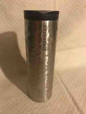 Starbucks 2012 Hammered  Stainless Steel 16 ounce Travel Tumbler - Sold on eBay Apr, 23rd 2019 for $26.00