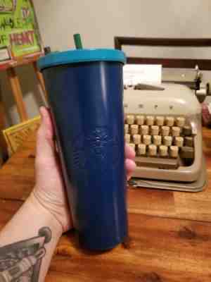 Starbucks Navy Blue Stainless Steel Cold Cup Tumbler 24-Venti Oz 2016 - Sold on eBay Apr, 23rd 2019 for $9.00