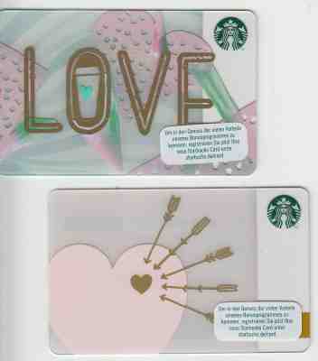 2 Starbucks gift card  Germany Valentines  - Sold on eBay Feb, 16th 2019 for $4.25