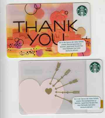 2 Starbucks gift card  Germany - Sold on eBay Feb, 16th 2019 for $4.25