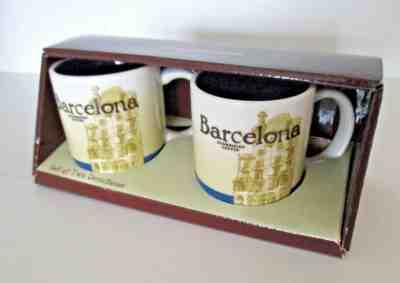 Starbucks Demitasse Set of 2 Barcelona Spain 3 oz - Sold on eBay Mar, 15th 2019 for $8.50