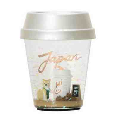 2018 RARE Ltd Ed Starbucks Korea Glitter Snow Globe Tiger Barista Collectible