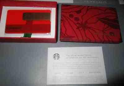Starbucks PHILIPPINES Special Edition GORGEOUS Metal Gift Card Sealed in BOX! - Sold on eBay Apr, 23rd 2019 for $27.40