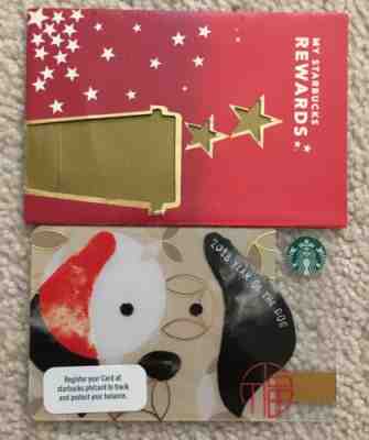 Starbucks 2016 Philippines CNY Dog card With Sleeve - Sold on eBay Feb, 27th 2019 for $3.50