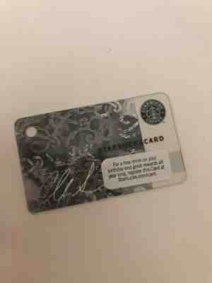 2009 Starbucks Mini Gift Card Silver Ornament Signature Design No Value 6055 - Sold on eBay May, 8th 2019 for $3.50