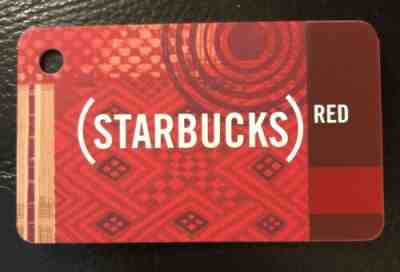 2009 Starbucks Gift Card Red Keychain - Sold on eBay May, 8th 2019 for $3.00