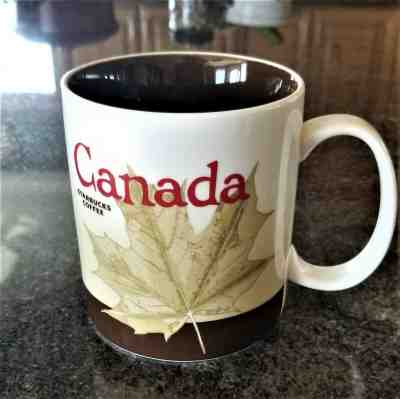 2009 Starbucks Coffee Canada Maple Leaf Country Collector Series Mug 16 oz - Sold on eBay May, 7th 2019 for $16.49