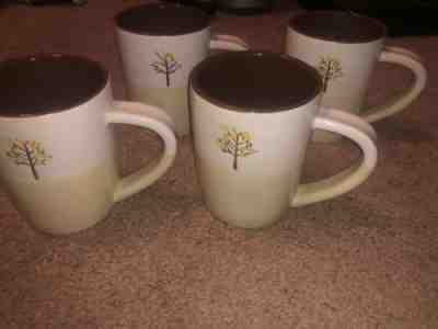 Set of 4 Starbucks 2009 Autumn Fall Leaves 9oz. Coffee Tea Cup Mug - Sold on eBay May, 6th 2019 for $6.00