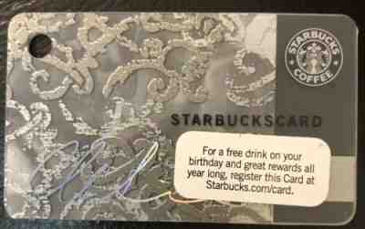 2009 CHRISTIAN SIRIANO STARBUCKS KEY CHAIN GIFT CARD - Sold on eBay May, 6th 2019 for $3.25