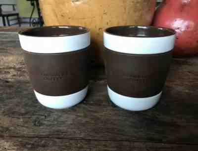 2 Starbucks Mug white And Brown 12 Oz Excellent Condition 2009 - Sold on eBay May, 5th 2019 for $26.95