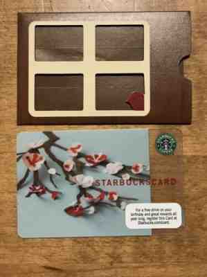 STARBUCKS - CHERRY BLOSSOM Gift Card With WINDOW SLEEVE - RARE ** 2009 - Sold on eBay May, 2nd 2019 for $5.00