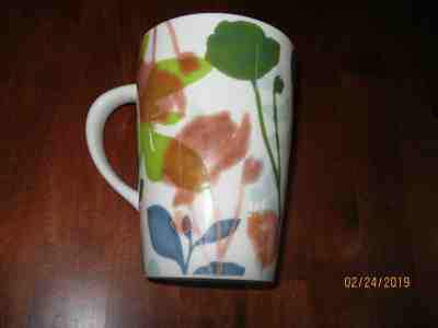 NEW Starbucks 2009 New Bone China Flowers Floral Watercolor 16 oz Coffee Mug Cup - Sold on eBay May, 2nd 2019 for $13.99