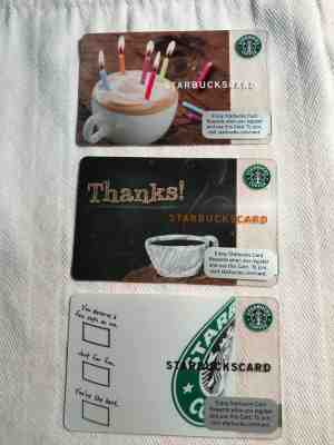 Starbucks 2009 USA VERY RARE NEW TEST CARD - SET of 3  Just For Fun Issue #6053  - Sold on eBay May, 1st 2019 for $470.00