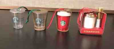 Lot of 4 Starbucks Ceramic Christmas Ornaments 2009-2013 - Sold on eBay Apr, 24th 2019 for $14.95