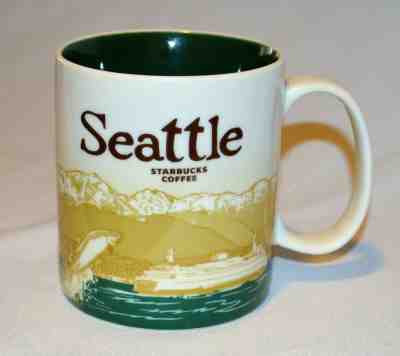 Starbucks Global Icon Collector Series 2009 Seattle Washington Coffee City Mug - Sold on eBay Apr, 24th 2019 for $11.50