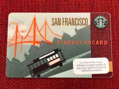  STARBUCKS 2009 SAN FRANCISCO CABLE CARD GIFT CARD OLD LOGO - Sold on eBay Apr, 17th 2019 for $24.99