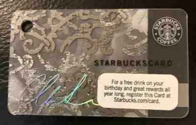 2009 CHRISTIAN SIRIANO STARBUCKS KEY CHAIN GIFT CARD - Sold on eBay Apr, 6th 2019 for $3.50