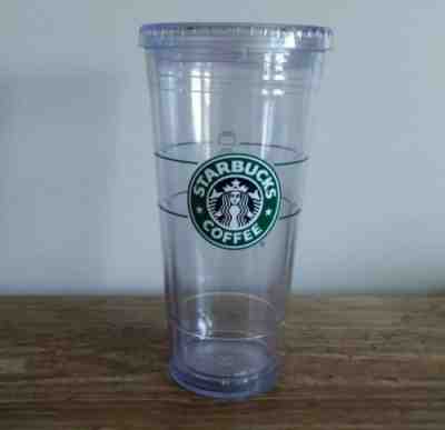 The ORIGINAL 1st Starbucks Clear Cold Cup Tumbler 2009 Venti 20 oz RETIRED LOGO! - Sold on eBay Mar, 30th 2019 for $12.99