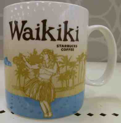 Starbucks Waikiki Hawaii Global Icon Collector Series 16 oz Coffee Cup Mug 2009 - Sold on eBay Mar, 30th 2019 for $39.51