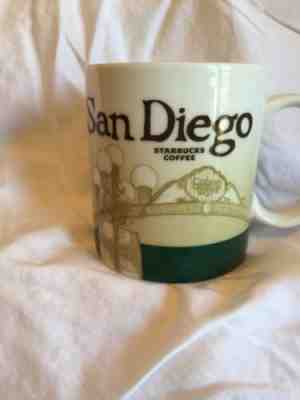 Starbucks Coffee Mug San Diego California 2009 Collector Series City Green 16 oz - Sold on eBay Mar, 28th 2019 for $6.25