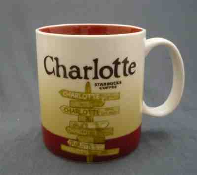 2009 Starbucks Coffee Hot Mug Cup Advertising CHARLOTTE 16oz Collector Series - Sold on eBay Mar, 24th 2019 for $10.50