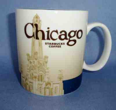 Starbucks Chicago Illinois City Mug Collector Series Skyline Blue 2009 Cup 16 oz - Sold on eBay Mar, 3rd 2019 for $4.99