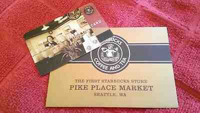 First ONE! STARBUCKS 2002 PIKE PLACE Nr MINT Gift Card w/Matching NEW! Sleeve - Sold on eBay May, 9th 2019 for $12.44