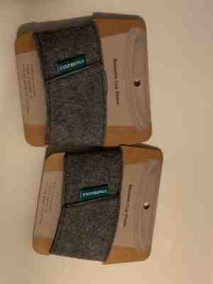 2 Starbucks Coffee Drink Cup Sleeves Holders Gray Felt Reusable w/ Pocket Travel - Sold on eBay May, 9th 2019 for $15.00