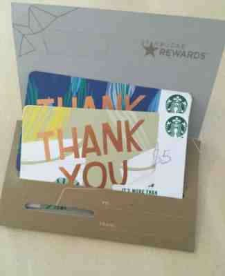 10$ Starbucks Gift Card $5x2 - Sold on eBay May, 9th 2019 for $8.00