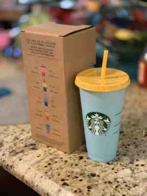 Starbucks Color Changing Cup, 1 Cup, Sky To Cobalt New Unused 2019~ V 203 - Sold on eBay May, 9th 2019 for $30.00