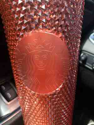 Starbucks 2019 Rose Gold Pink Radiant Sparkling Jeweled 24oz Tumbler - Sold on eBay May, 9th 2019 for $25.00