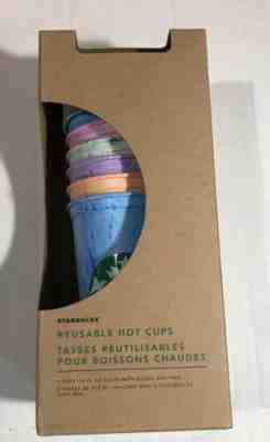 Starbucks Coffee Marble Reusable Hot Cups 5 Variety Colors - Sold on eBay May, 9th 2019 for $15.85
