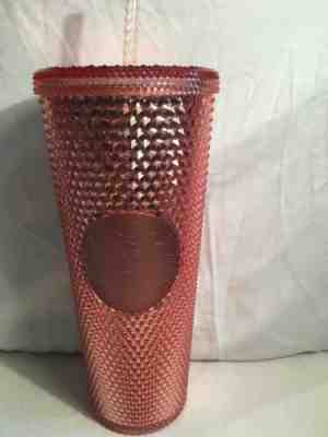 Starbucks 2019 Rose Gold Iridescent Venti Jeweled 24oz Pink Tumbler - Sold on eBay May, 9th 2019 for $33.00