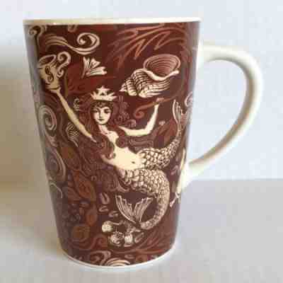 2006 Starbucks Coffee Mug Split Tail Mermaid Brown w/Copper 35th Anniversary - Sold on eBay May, 9th 2019 for $18.88