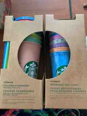 Starbucks Color Changing Cups Tumblers Hot And Cold New - Sold on eBay May, 9th 2019 for $85.95